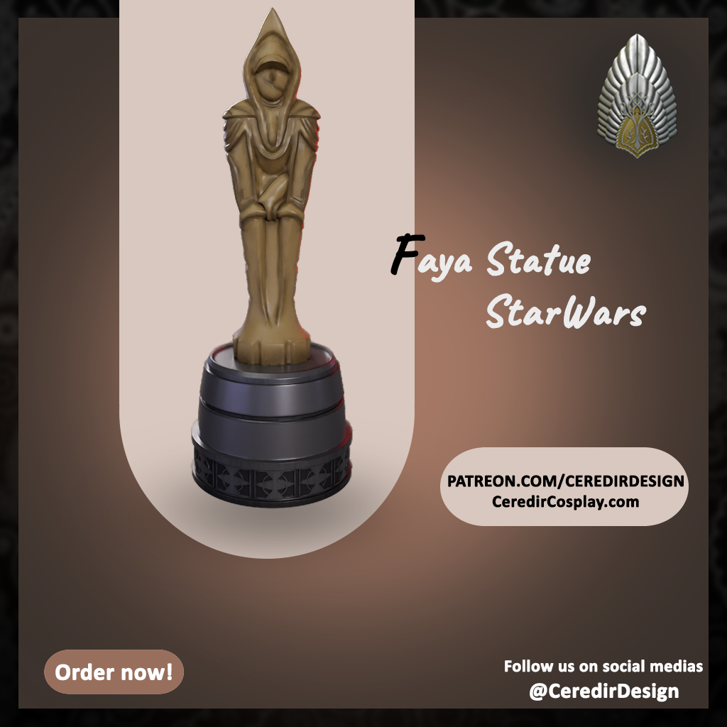 Faya Rodemos Star Wars Statue 3D DIGITAL DOWNLOAD