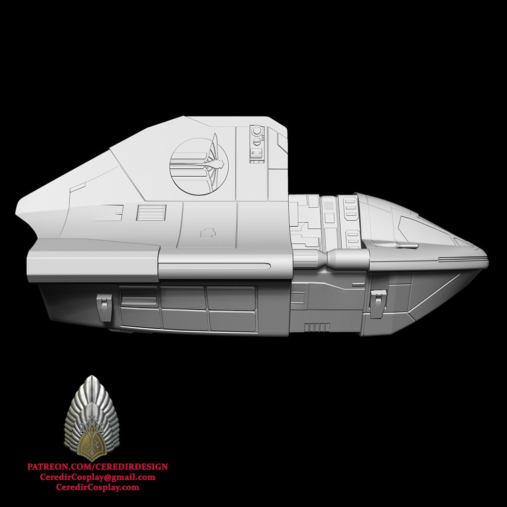 Star Wars Phantom 2 Ship with Maglev option 3D DIGITAL DL
