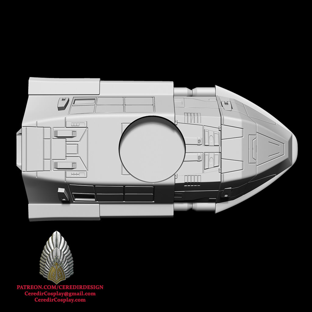 Star Wars Phantom 2 Ship with Maglev option 3D DIGITAL DL