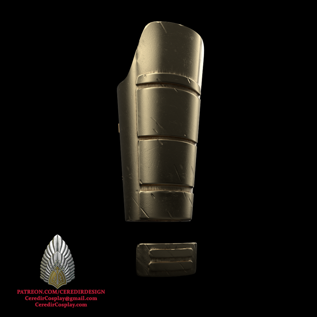 Mandalore the Ultimate forearm  star wars 3D digital dl
